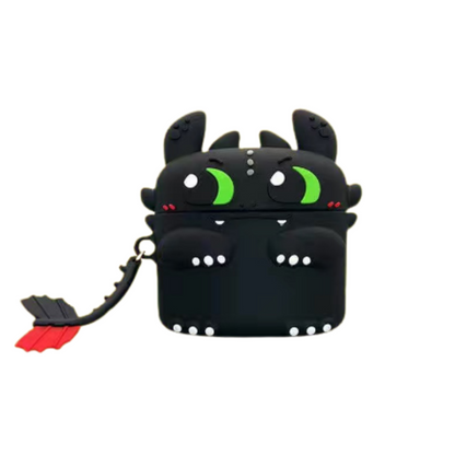 funda con dibujo de dragón para AirPods