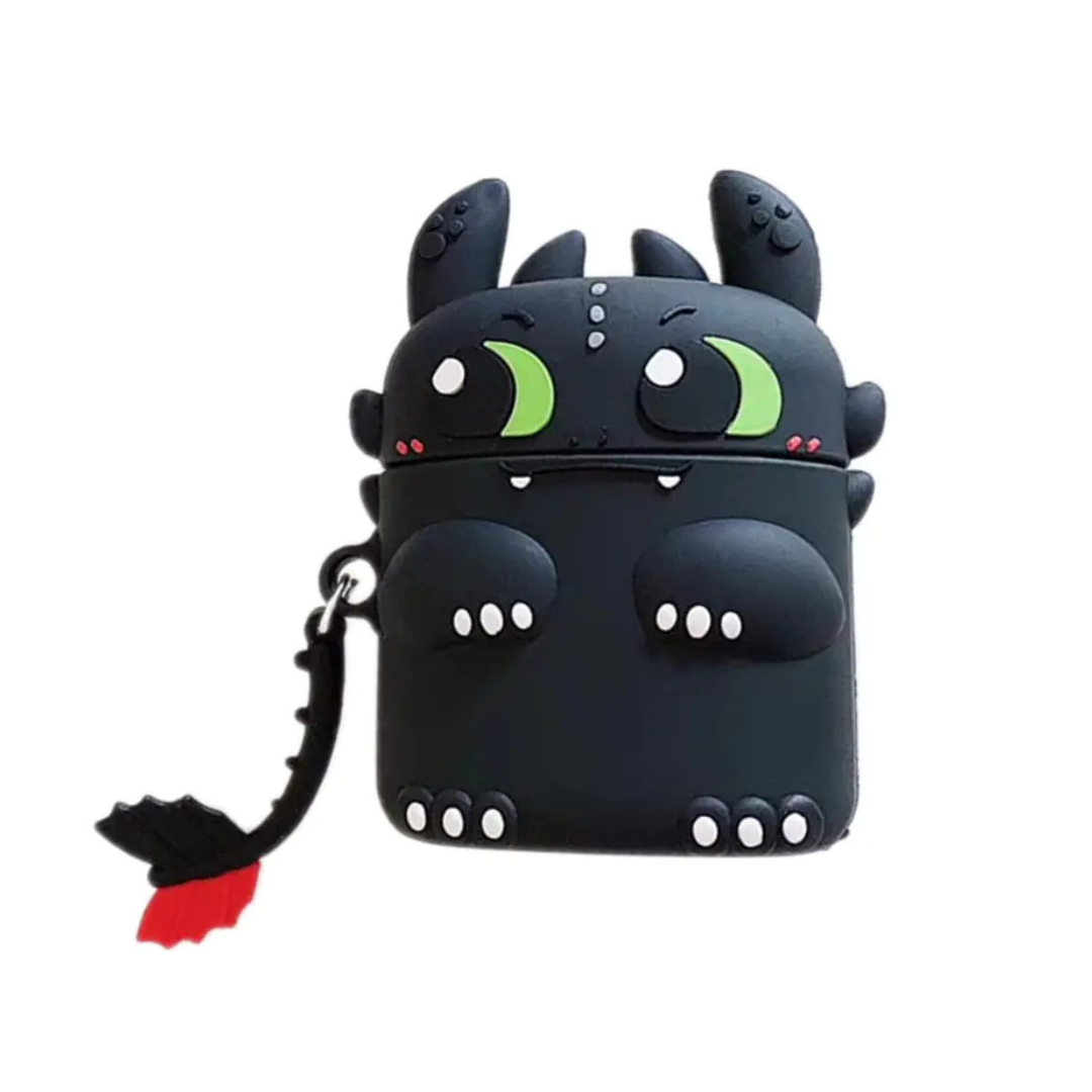 funda con dibujo de dragón para AirPods